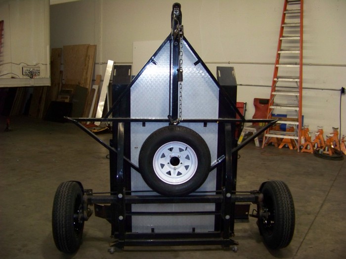 Fold-Up Motorcycle Trailer