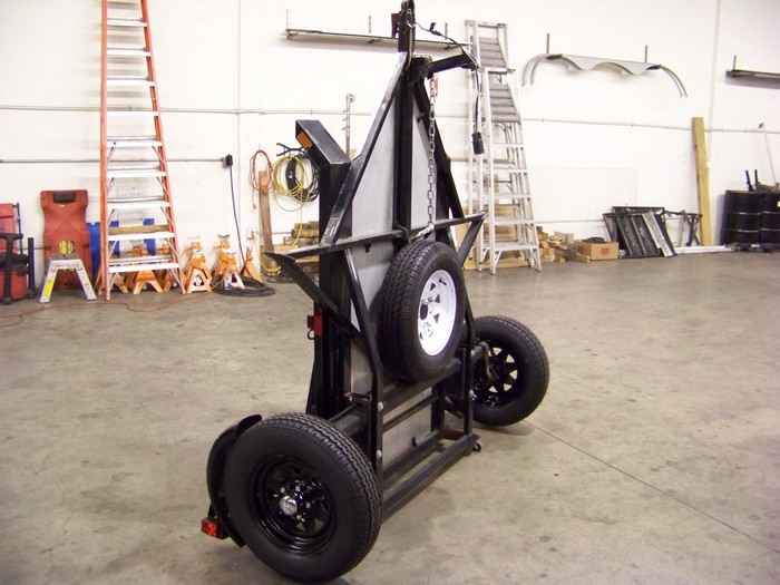 Fold-Up Motorcycle Trailer