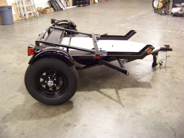 Fold-Up Motorcycle Trailer