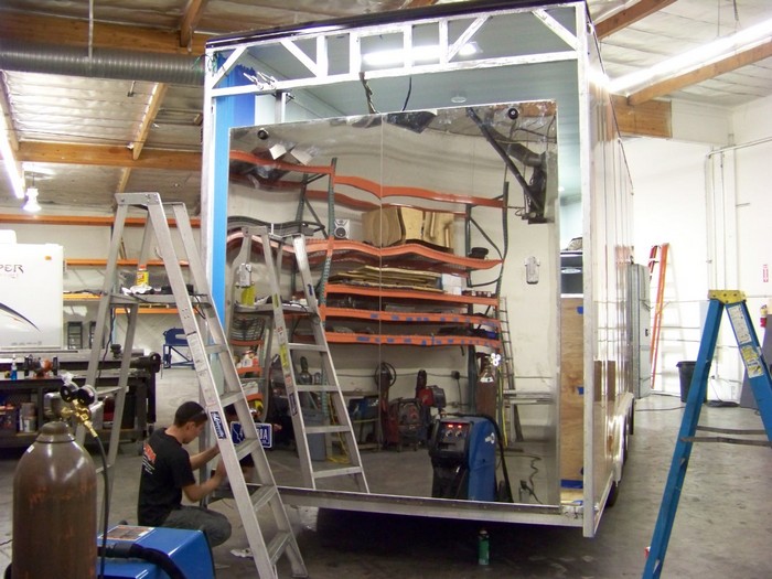 Aluminum Stacker-Widen Rear Door