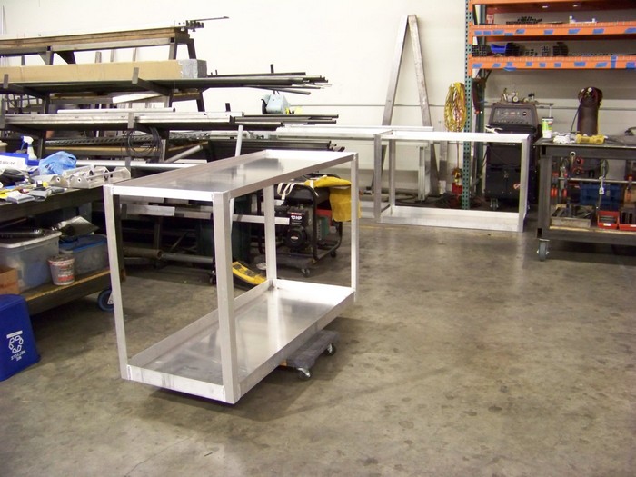 Aluminum Craft Service Carts